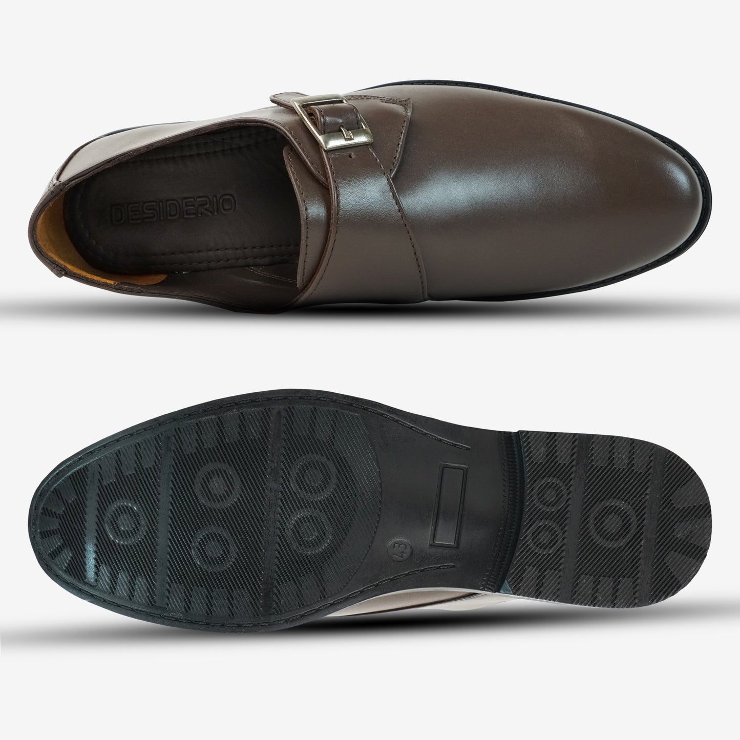 Rich brown cow leather shoes featuring soft sheep leather lining and a comfortable insole blend for lasting wear