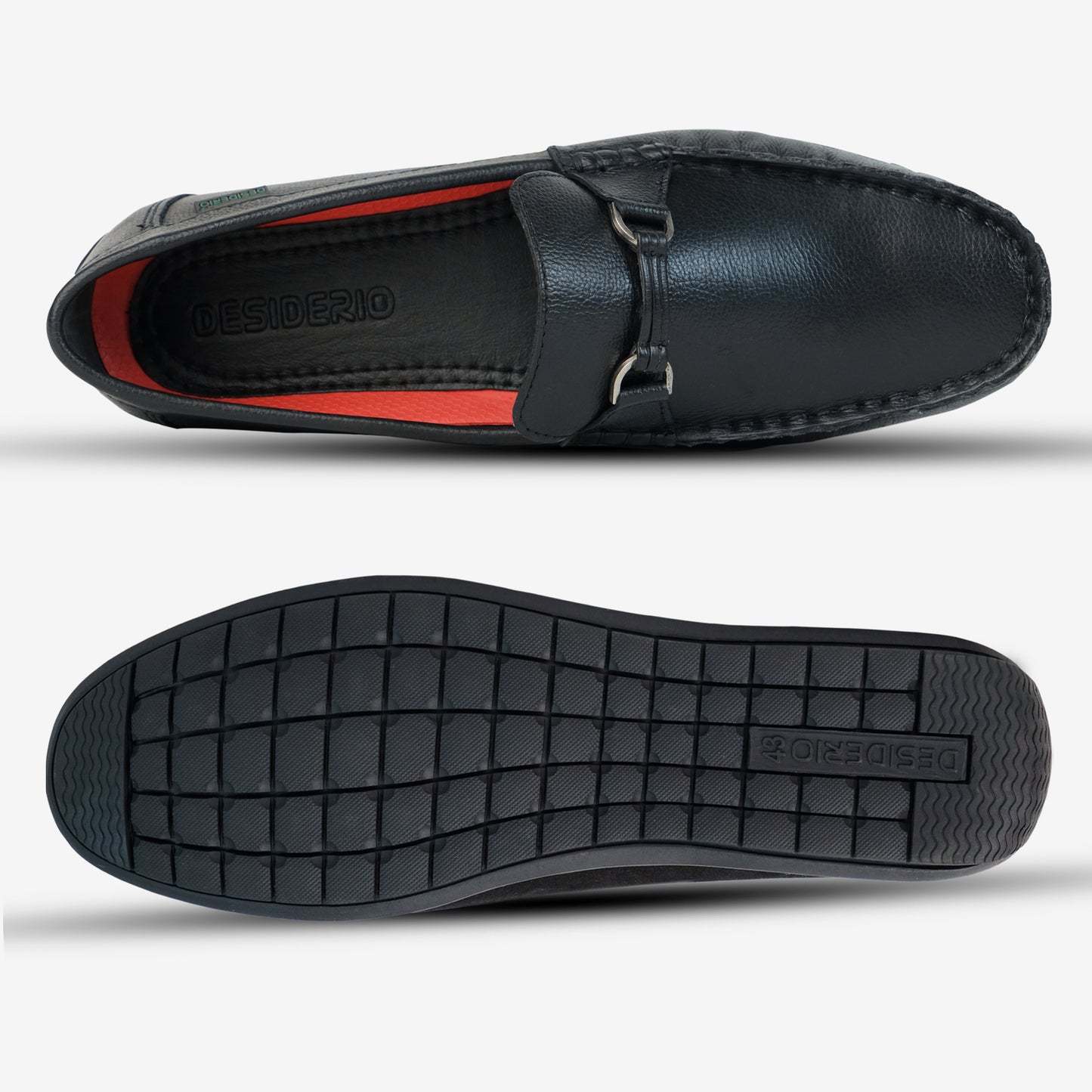 Cow Leather Milled Driving Shoes D-15