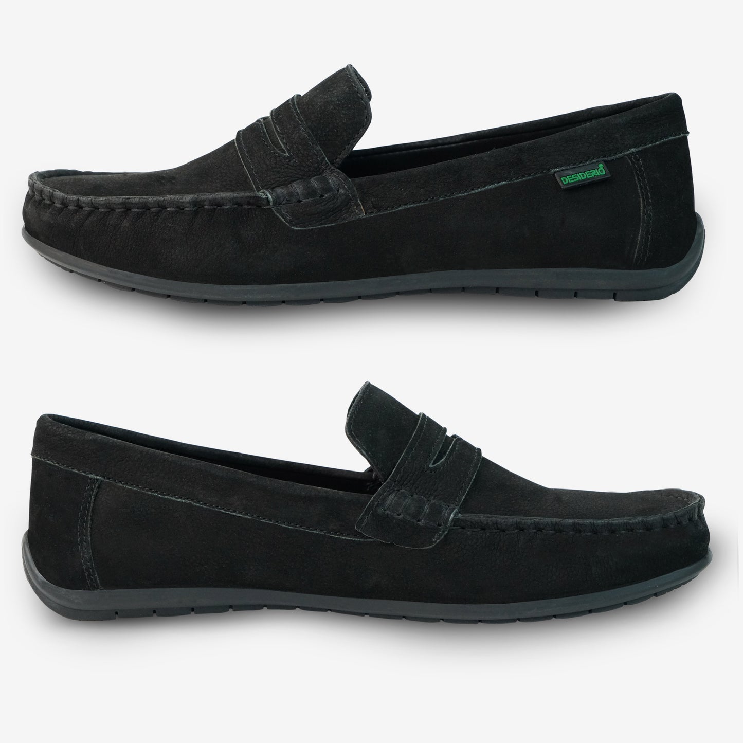 Cow Leather Nubuck Driving Shoes D-01