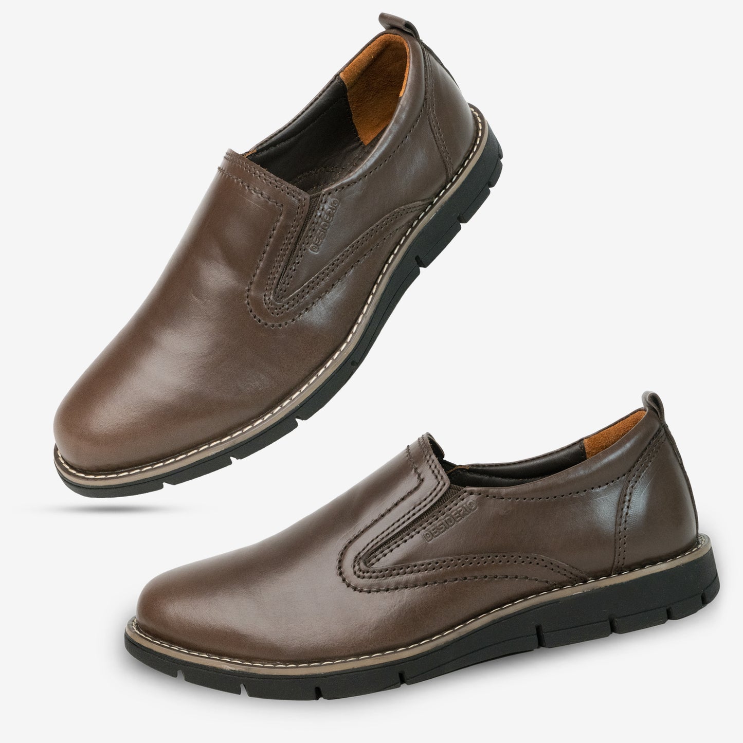 Cow Leather Pull-up Loafer NX-12