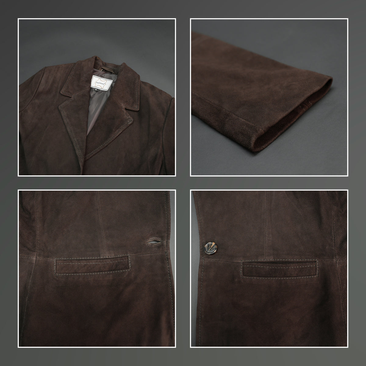 Bruné #Desiderio #WomenLeatherJacket #SuedeLeather #WomensOuterwear #LeatherFashion #StylishJacket #PremiumLeather #WinterStyle