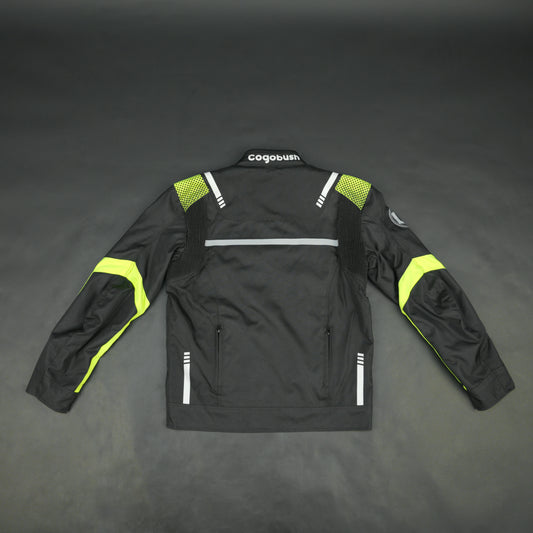 Cogobush Black & Neon Yellow Mesh Motorcycle Riding Jacket
#Desiderio #MotorcycleJacket #MeshJacket #RidingGear #BikerStyle #SummerRiding #ProtectiveGear #MotorcycleApparel