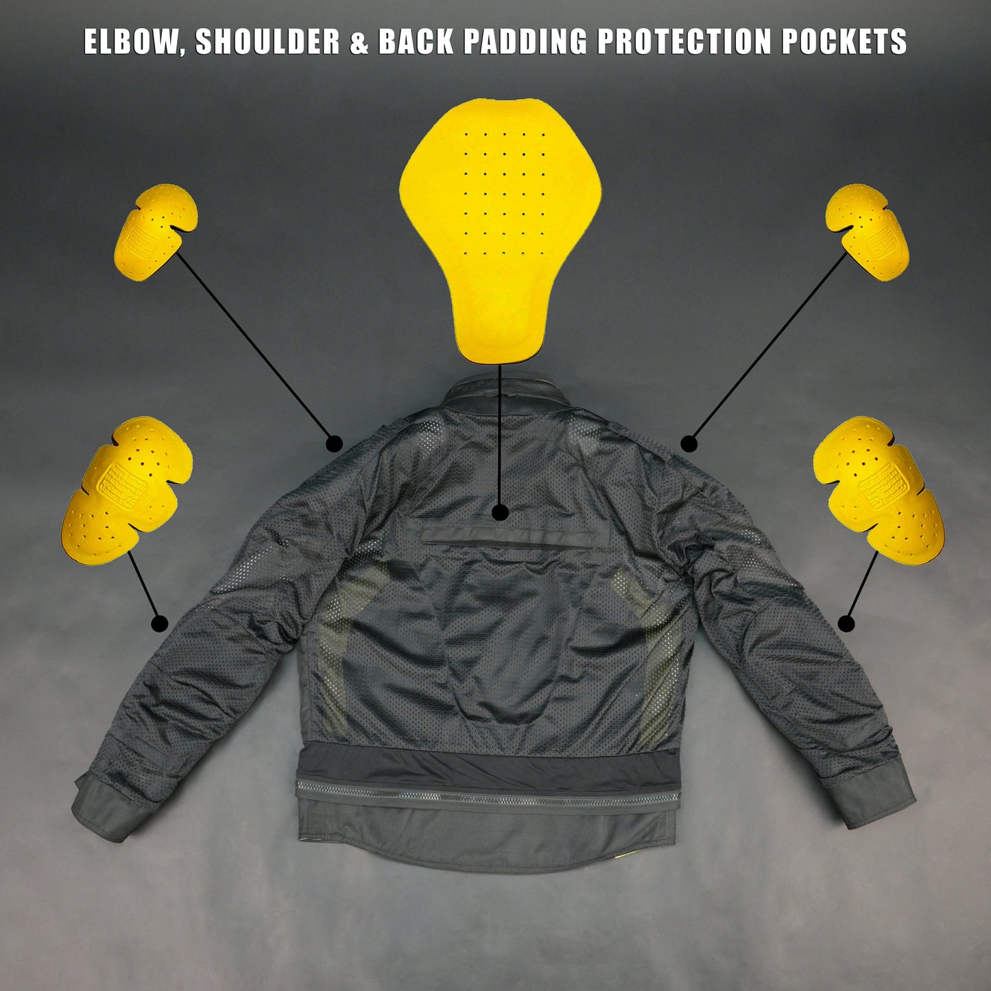 Cogobush CB Grey & Neon Yellow Leather Look Motorcycle Riding Jacket #Desiderio #MotorcycleJacket #LeatherLook #RidingGear #BikerStyle #MotorcycleApparel #ProtectiveGear #RiderStyle