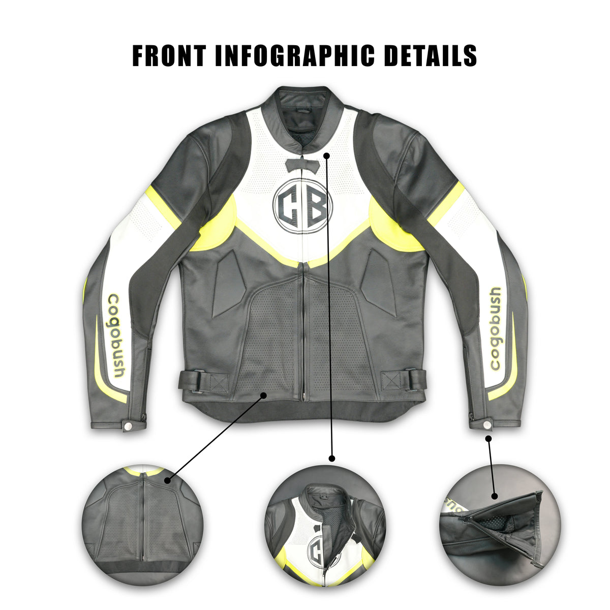 Cogobush CB Motorcycle Riding Jacket with Ventilation & Armor Pockets #Desiderio #MotorcycleJacket #RidingGear #ArmorReady #VentilatedJacket #BikerStyle #ProtectiveGear #MotorcycleApparel