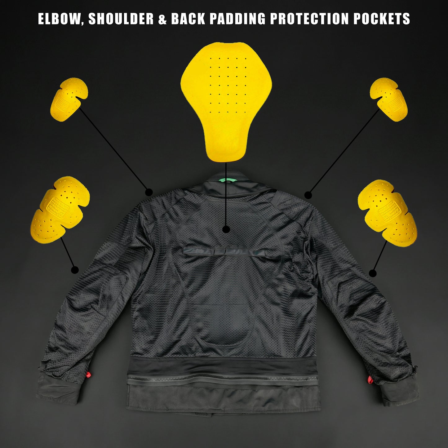 Cogobush Neon Green Motorcycle Riding Jacket with Ventilation & Armor Pockets #Desiderio #MotorcycleJacket #RidingGear #ArmorReady #VentilatedJacket #BikerStyle #SummerRiding #ProtectiveGear