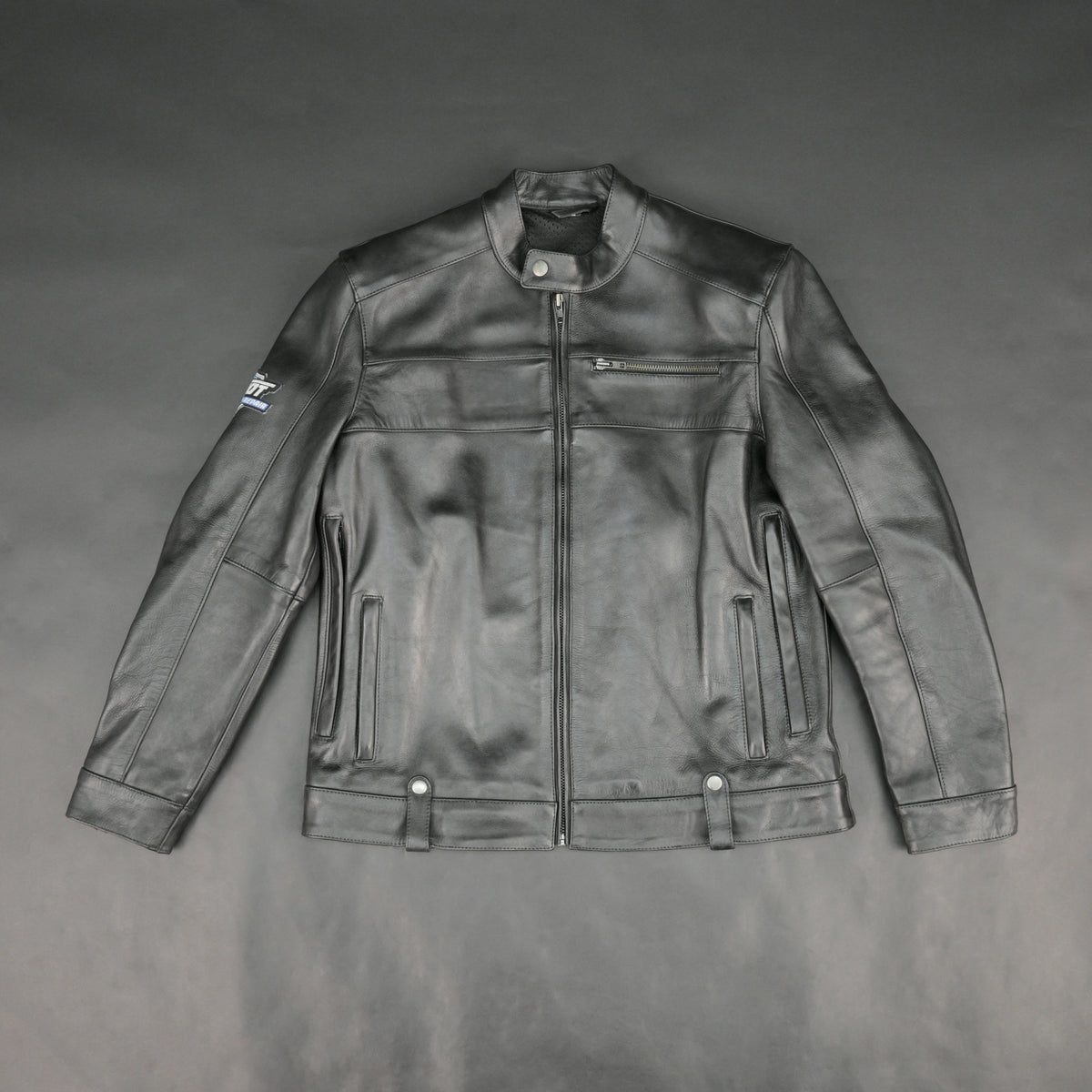 Cogobush Premium Black Real Leather Motorcycle Biker Jacket with Armor Pockets #Desiderio #LeatherJacket #MotorcycleJacket #BikerJacket #GenuineLeather #RidingGear #MensFashion #PremiumLeather