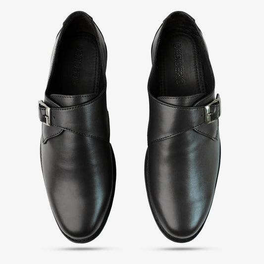 Premium cow leather shoes with soft sheep leather lining and cushioned insole for all-day comfort and durability
