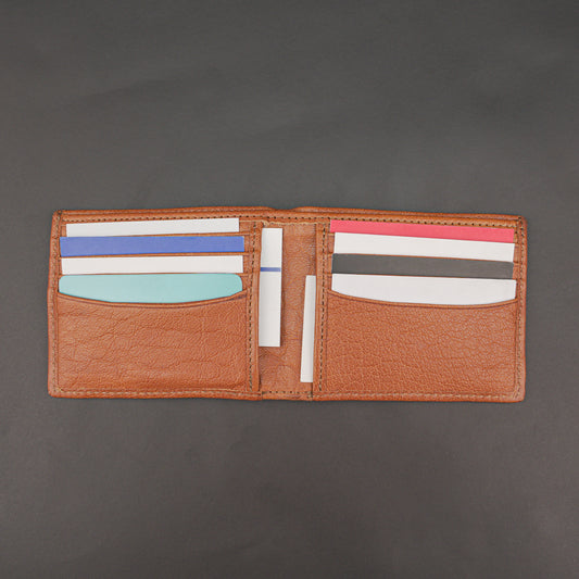 Genuine Leather Wallet for Men – Orange #Desiderio #LeatherWallet #MensWallet #GenuineLeather #OrangeWallet #MensAccessories