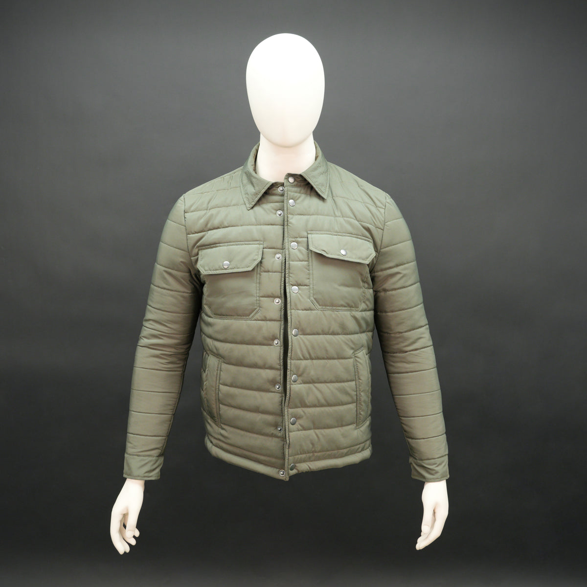 Men's Button Down 6 Pockets Quilted Puffer Jacket #Desiderio #DesiderioMenswear #PufferJacket #QuiltedJacket #MensFashion #WinterWear #CasualJacket #OutdoorStyle