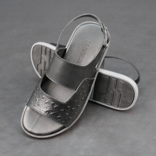 Cow printed leather shoes with goat leather lining, cushioned leather and EVA insole, and durable TPR sole for comfort, support, and traction.