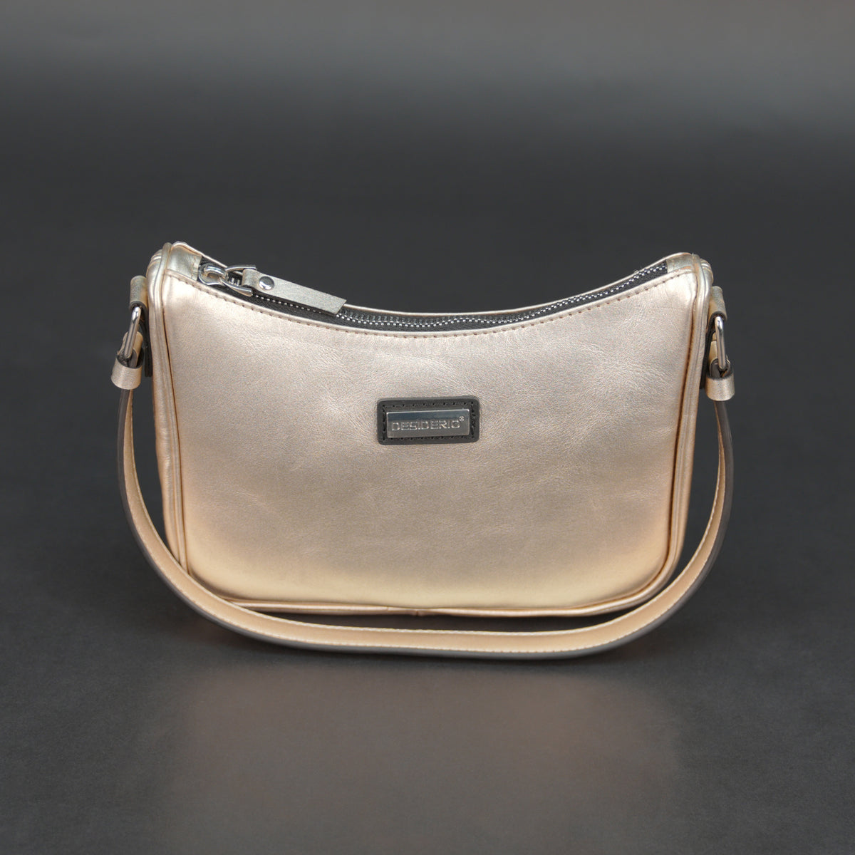 Small-Sized Metallic Leather Hand Bag #Desiderio #DesiderioBags #GenuineLeather #LeatherBag #HandBag #WomensBag #LeatherAccessories #EverydayStyle