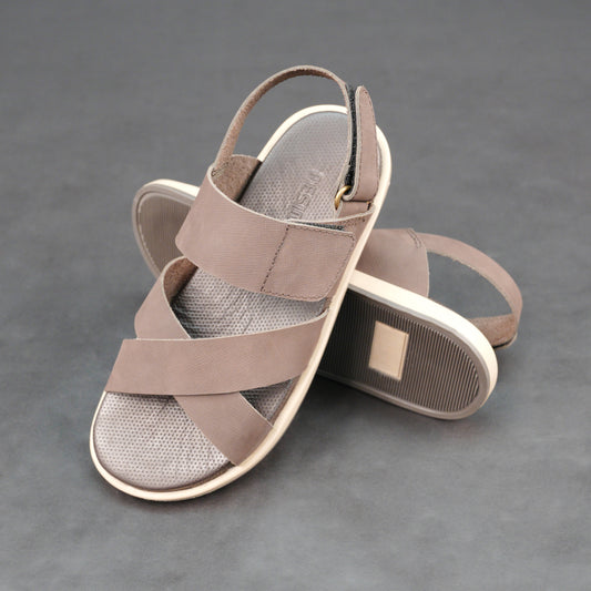 Cow NBK printed leather shoes with leather and EVA cushioned insole, durable TPR sole for grip and flexibility, and lightweight, all-day comfort for daily wear.