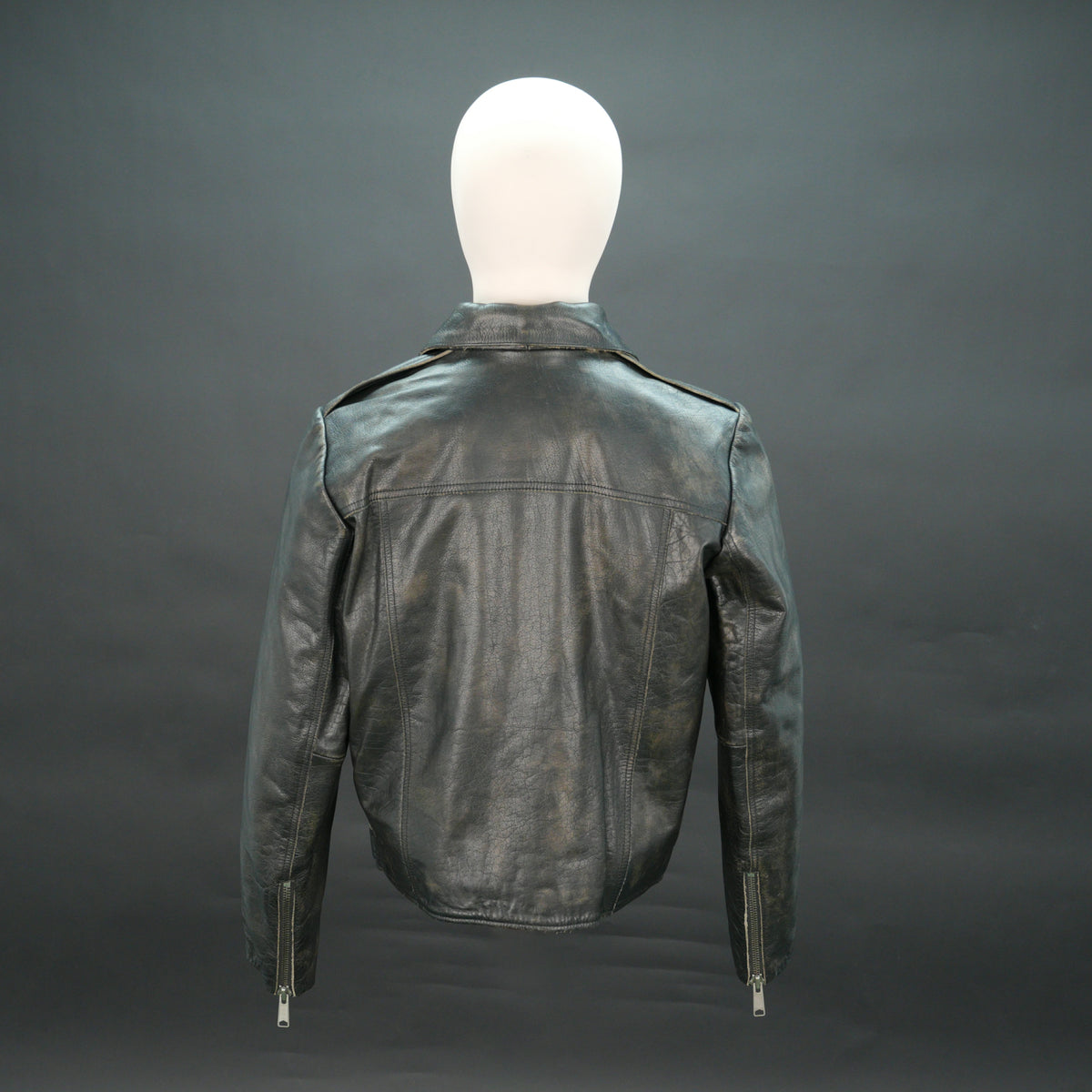 Women's Black Genuine Leather Biker Jacket - Asymmetric Zip Moto Jacket with Belt #Desiderio #LeatherJacket #BikerJacket #MotoJacket #WomensFashion