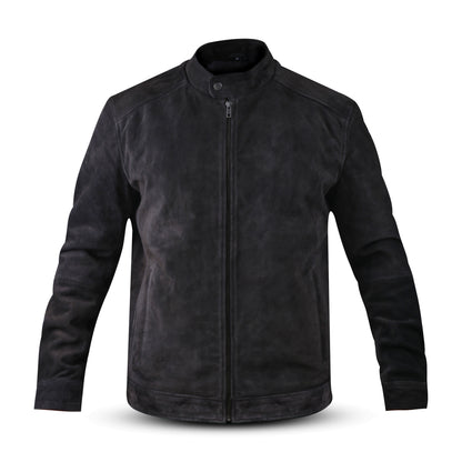 Cow Leather Jacket for Men's Fashion Stylish Slim Fit Suede Leather Jacket (Desi-Walo)