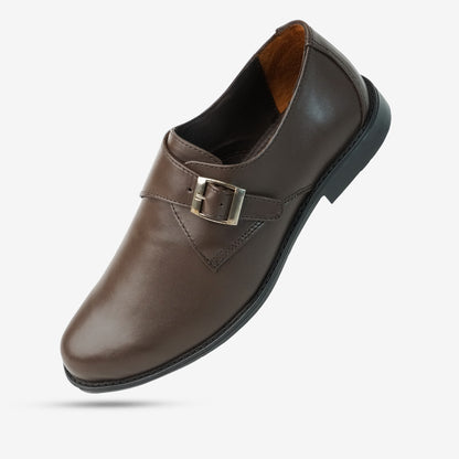 Rich brown cow leather shoes featuring soft sheep leather lining and a comfortable insole blend for lasting wear