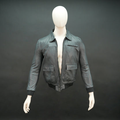 Real Leather Flap Pocekt Jacket