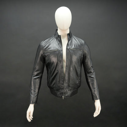 Real Leather Zipper Jacket