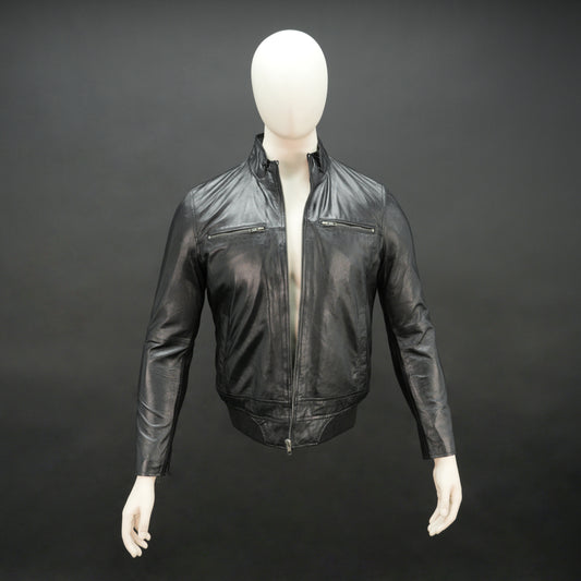 Real Leather Zipper Jacket