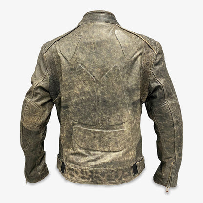 Geniune Sheep Leather Motorbike Style Jacket