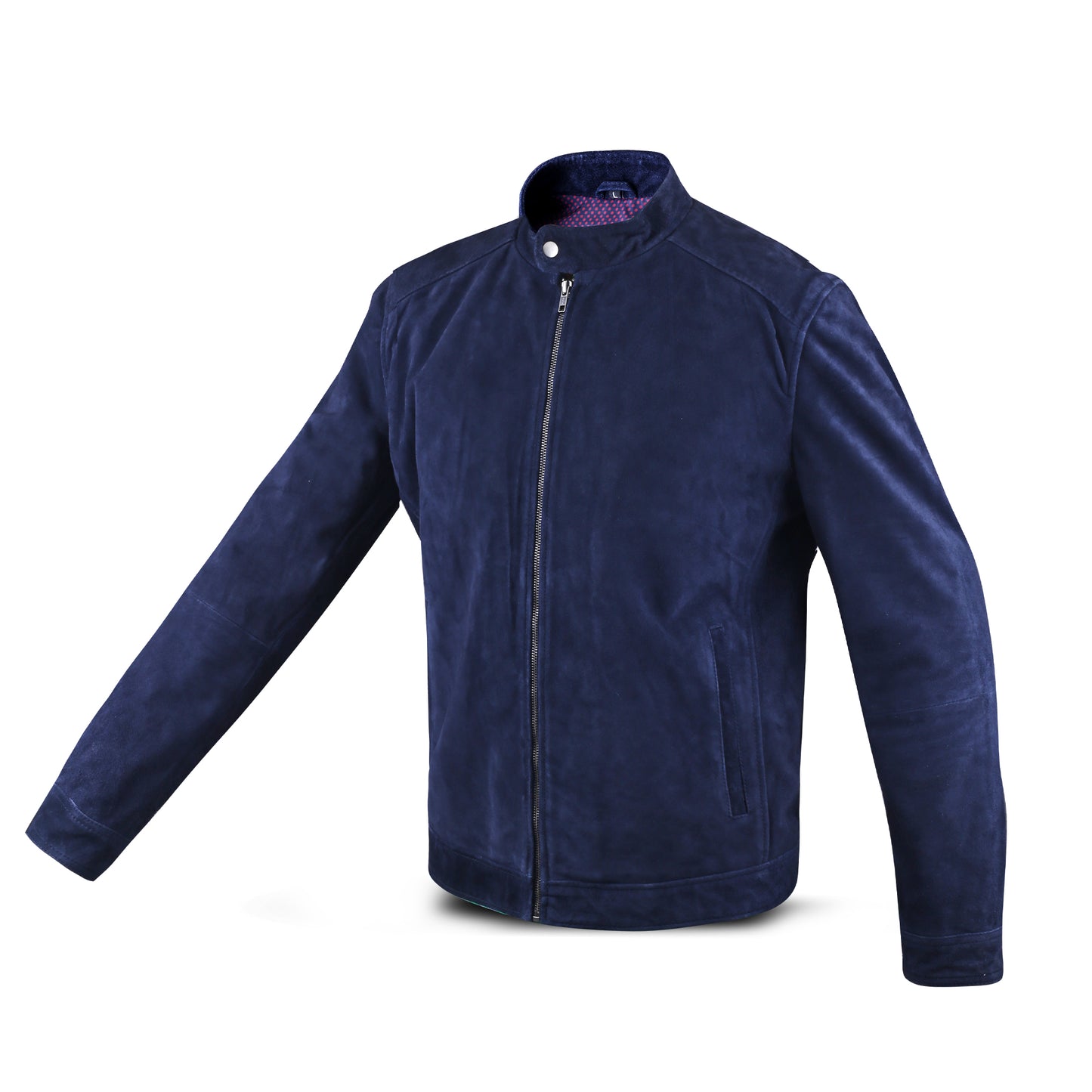 Cow Leather Jacket for Men's Fashion Stylish Slim Fit Suede Leather Jacket (Desi-Walo)