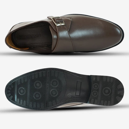 Rich brown cow leather shoes featuring soft sheep leather lining and a comfortable insole blend for lasting wear