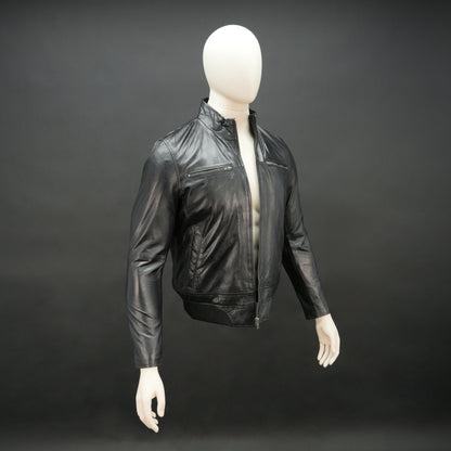 Real Leather Zipper Jacket