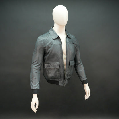 Real Leather Flap Pocekt Jacket