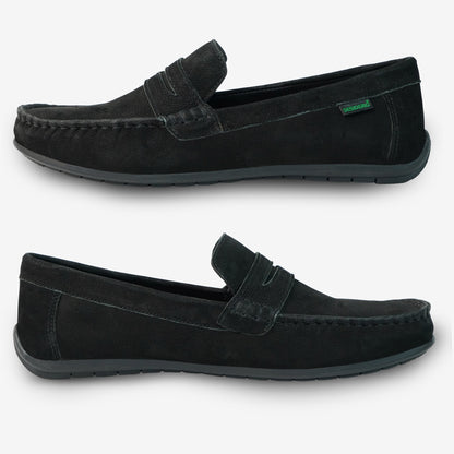Handcrafted shoes with cow leather suede upper, soft sheep leather lining, sheep leather and EVA insocks, Texon insole, and flexible TPR sole for durable comfort and elegant style.