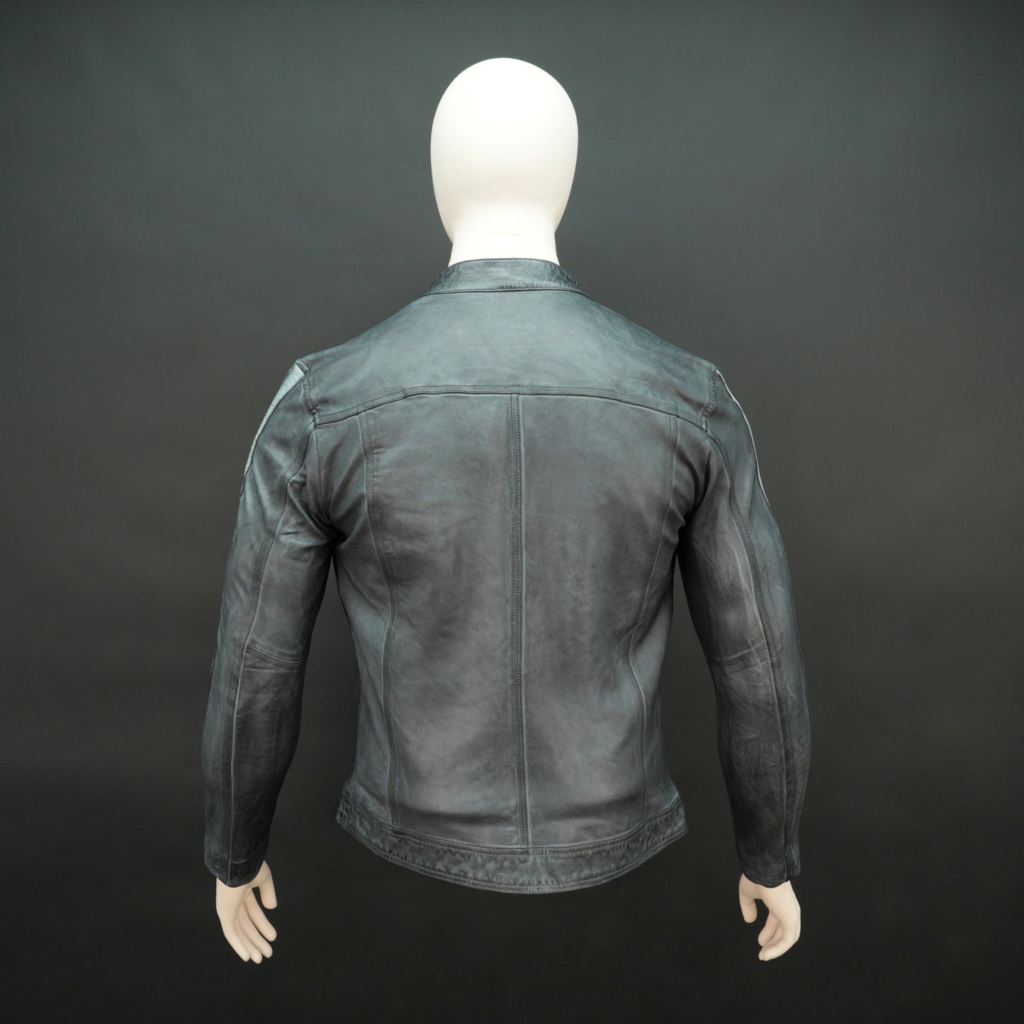 Real Leather Red Stripe Jacket