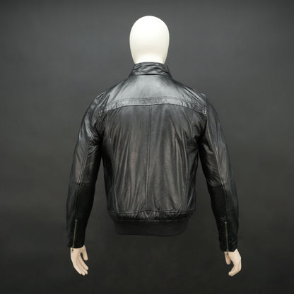 Real Leather Zipper Jacket