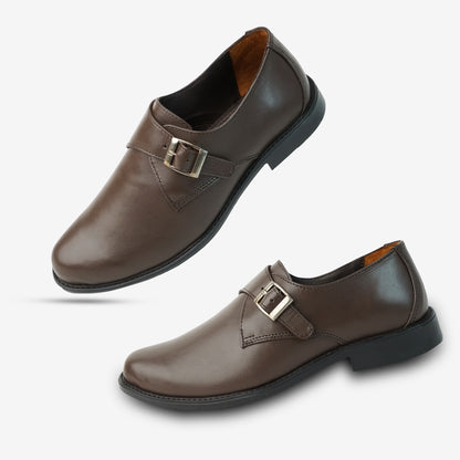 Rich brown cow leather shoes featuring soft sheep leather lining and a comfortable insole blend for lasting wear