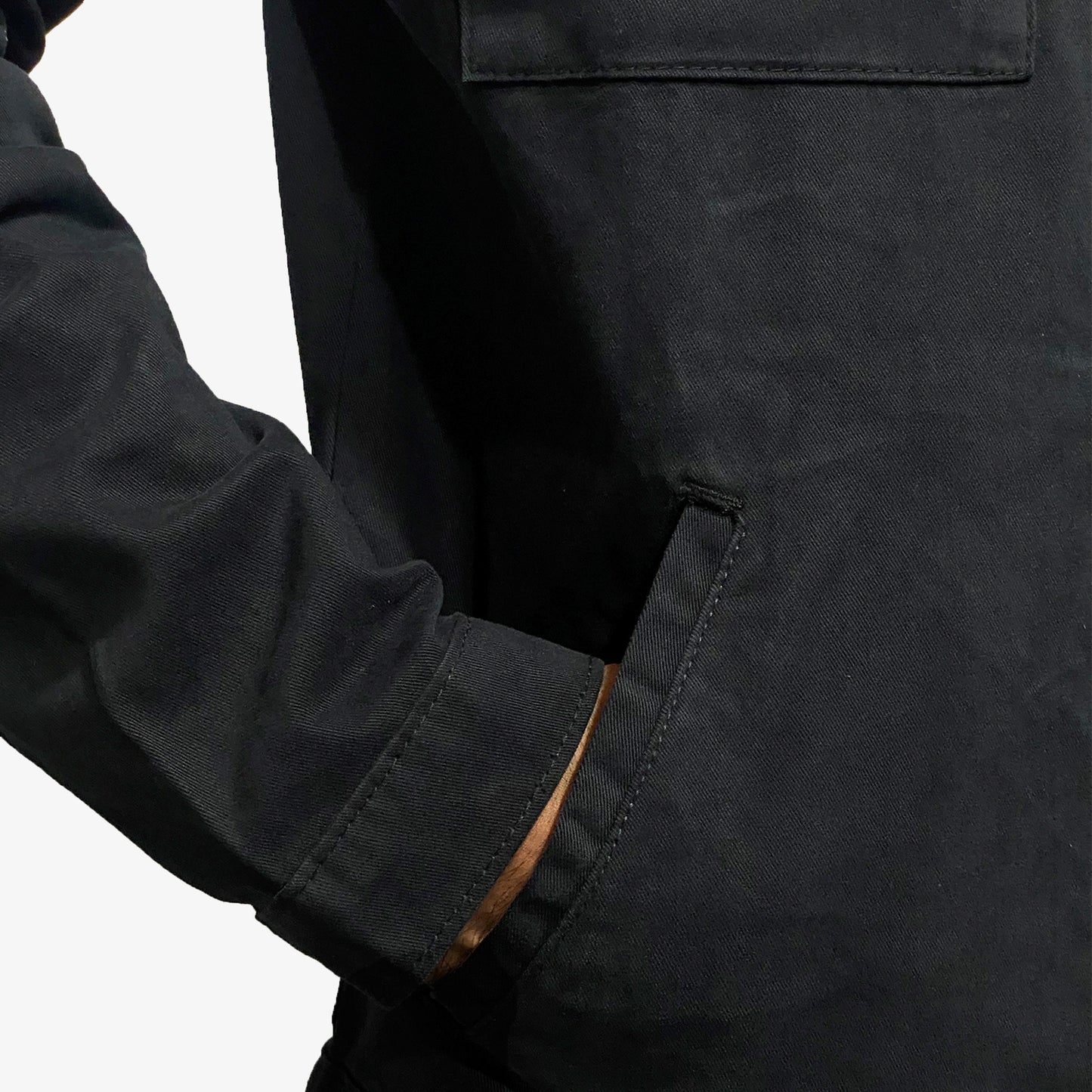 Men's Stay Blessed Back Printed Denim Button Jacket