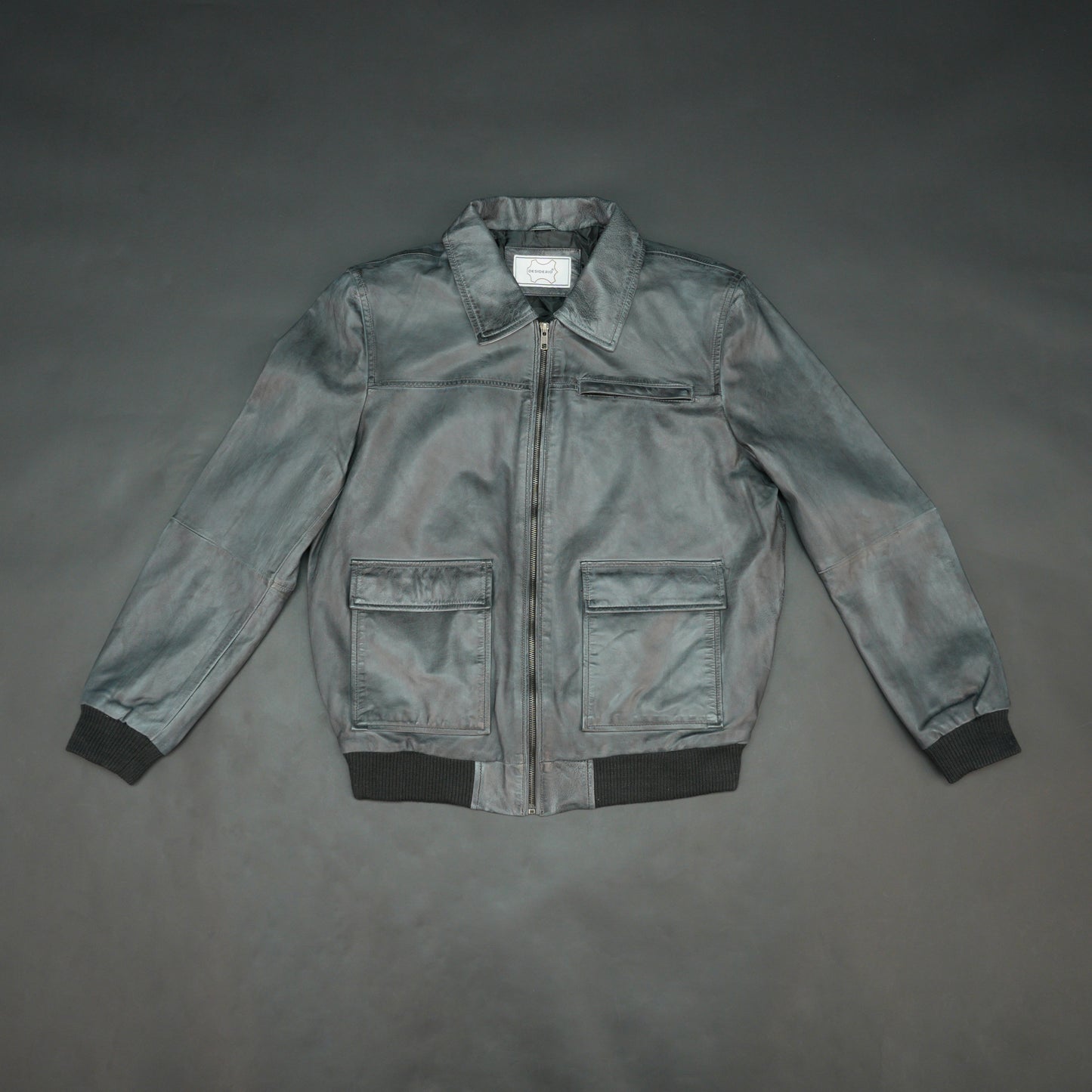 Real Leather Flap Pocekt Jacket