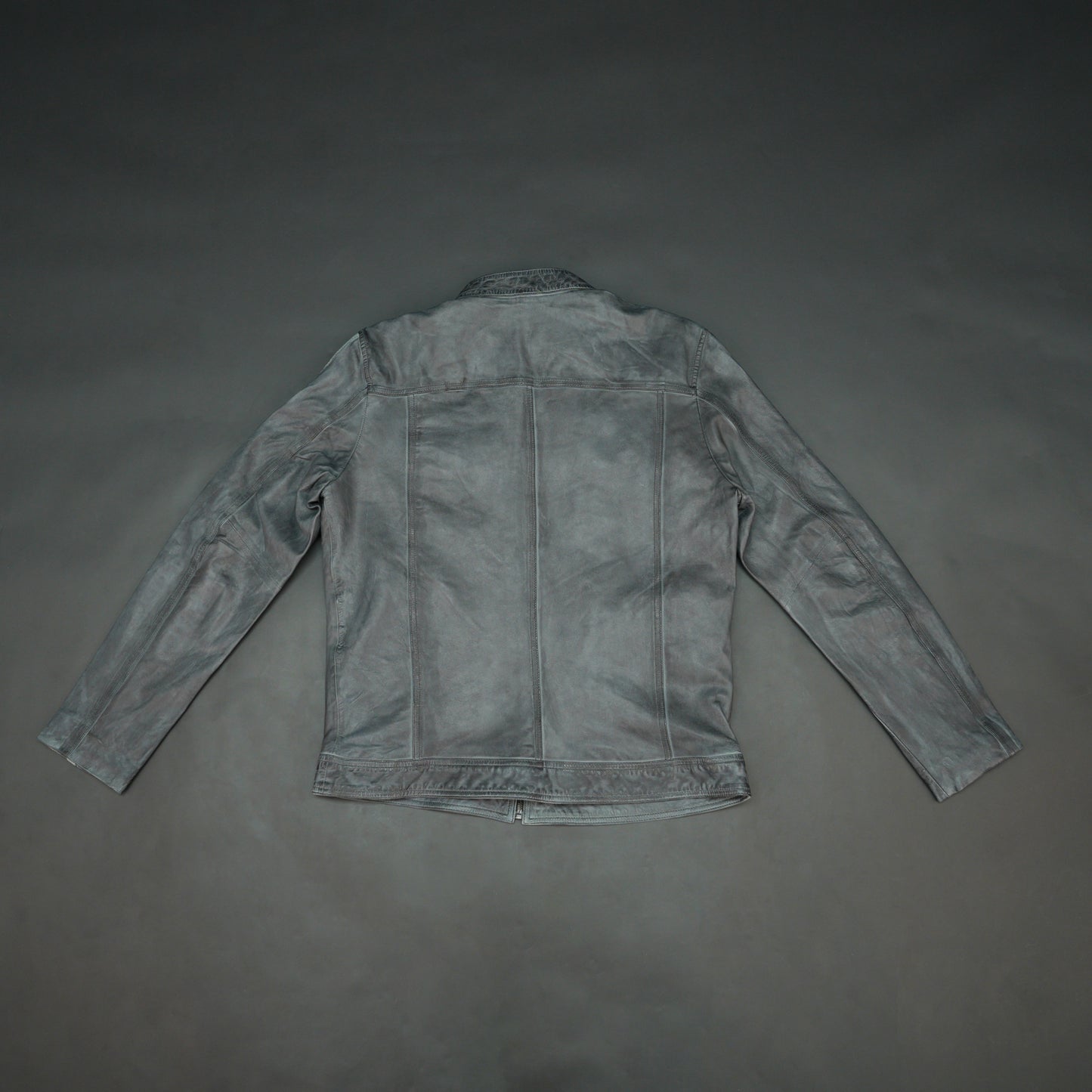 Real Leather Red Stripe Jacket