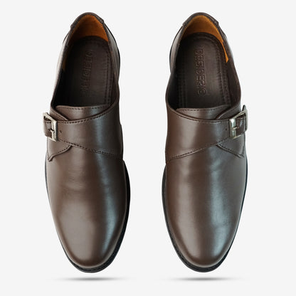 Rich brown cow leather shoes featuring soft sheep leather lining and a comfortable insole blend for lasting wear