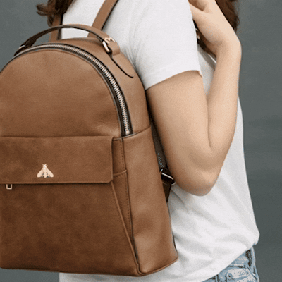 Palm Springs Leather Shoulder Designer Bag – Real Cowhide Women’s Travel & Work Bag