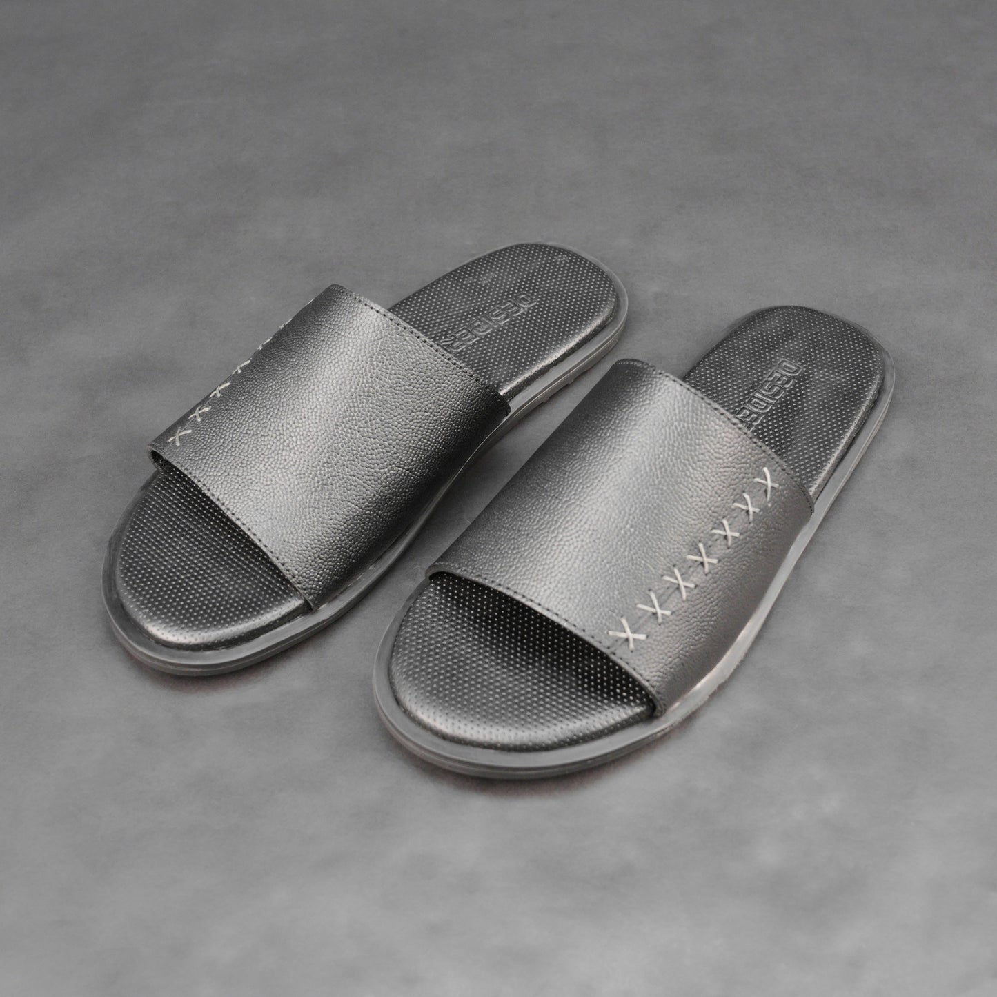 Cow printed leather shoes with breathable goat leather lining, cushioned leather and EVA insole, and durable TPR sole for comfort, support, and grip.