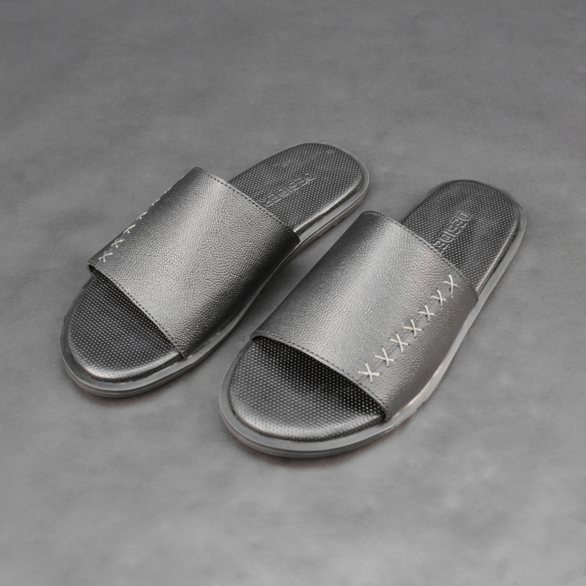 Cow printed leather shoes with breathable goat leather lining, cushioned leather and EVA insole, and durable TPR sole for comfort, support, and grip.
