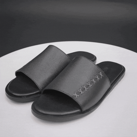 Cow printed leather shoes with breathable goat leather lining, cushioned leather and EVA insole, and durable TPR sole for comfort, support, and grip.