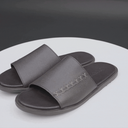 Cow printed leather shoes with soft goat leather lining, leather and EVA cushioned insole, and durable TPR sole for comfort, support, and traction.