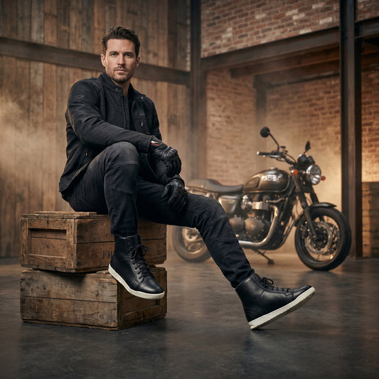 Black High Top Casual Sneaker Boots	
#Desiderio #HighTopSneakers #SneakerBoots #BlackSneakers #CasualFootwear #MensFootwear #StreetStyle #GenuineLeather