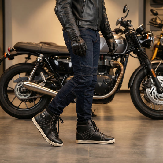 Black High Top Sneaker Boots with Contrast Stitching #Desiderio #LeatherShoes #SneakerBoots #HighTopSneakers #CasualShoes #MensFootwear #GenuineLeather #StylishShoes
