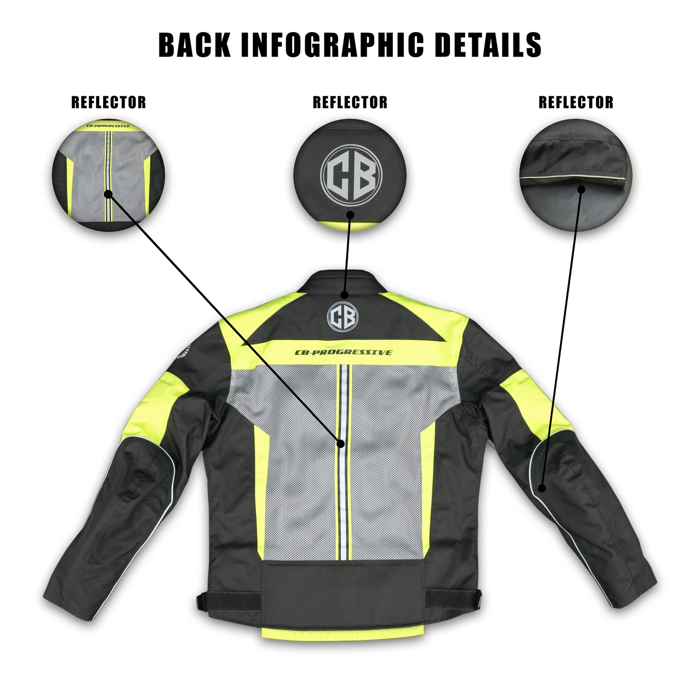Cogobush Black & Neon Yellow Mesh Motorcycle Riding Jacket with Armor Pockets #Desiderio #MotorcycleJacket #MeshJacket #RidingGear #ArmorReady #BikerStyle #SummerRiding #ProtectiveGear