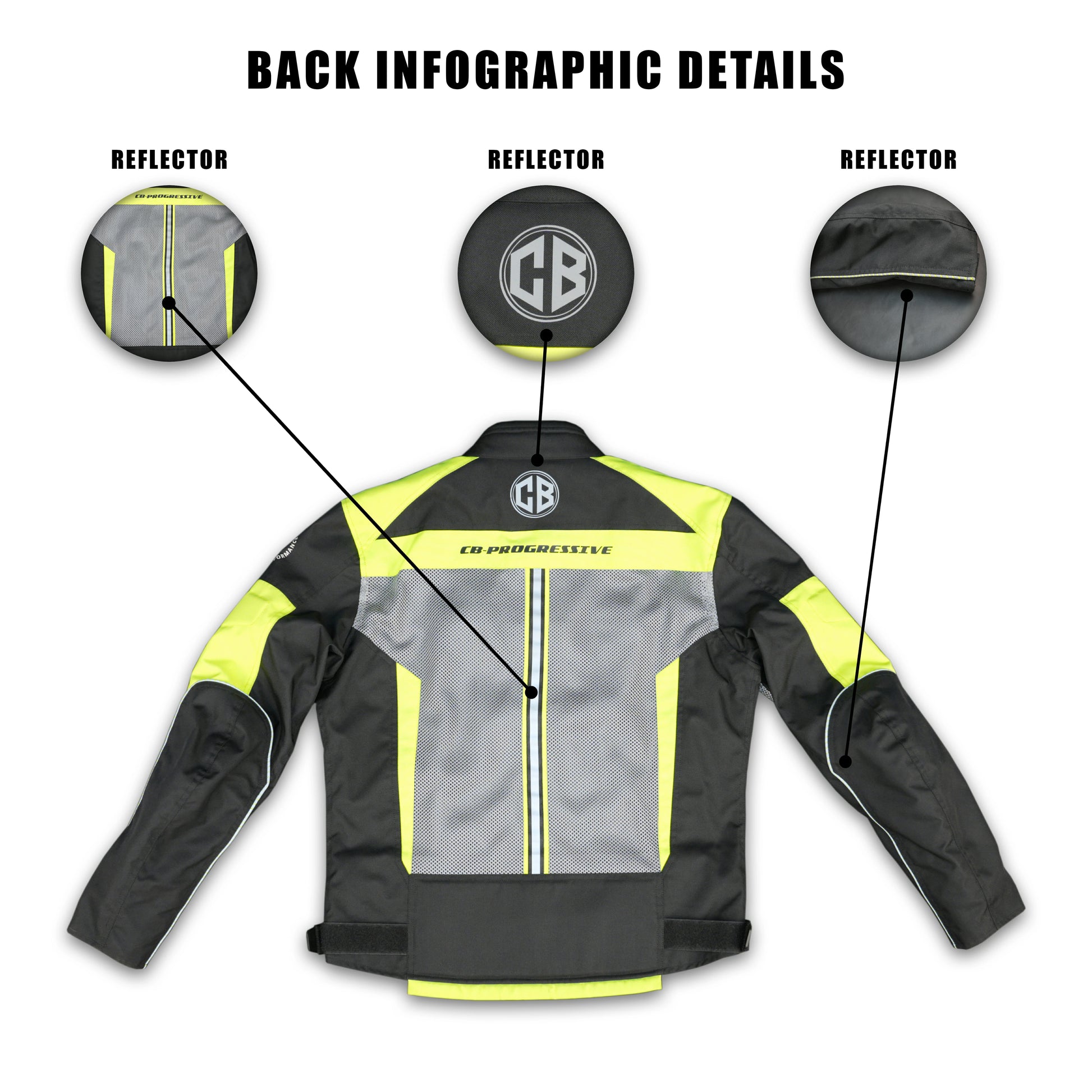 Cogobush Black & Neon Yellow Mesh Motorcycle Riding Jacket with Armor Pockets #Desiderio #MotorcycleJacket #MeshJacket #RidingGear #ArmorReady #BikerStyle #SummerRiding #ProtectiveGear