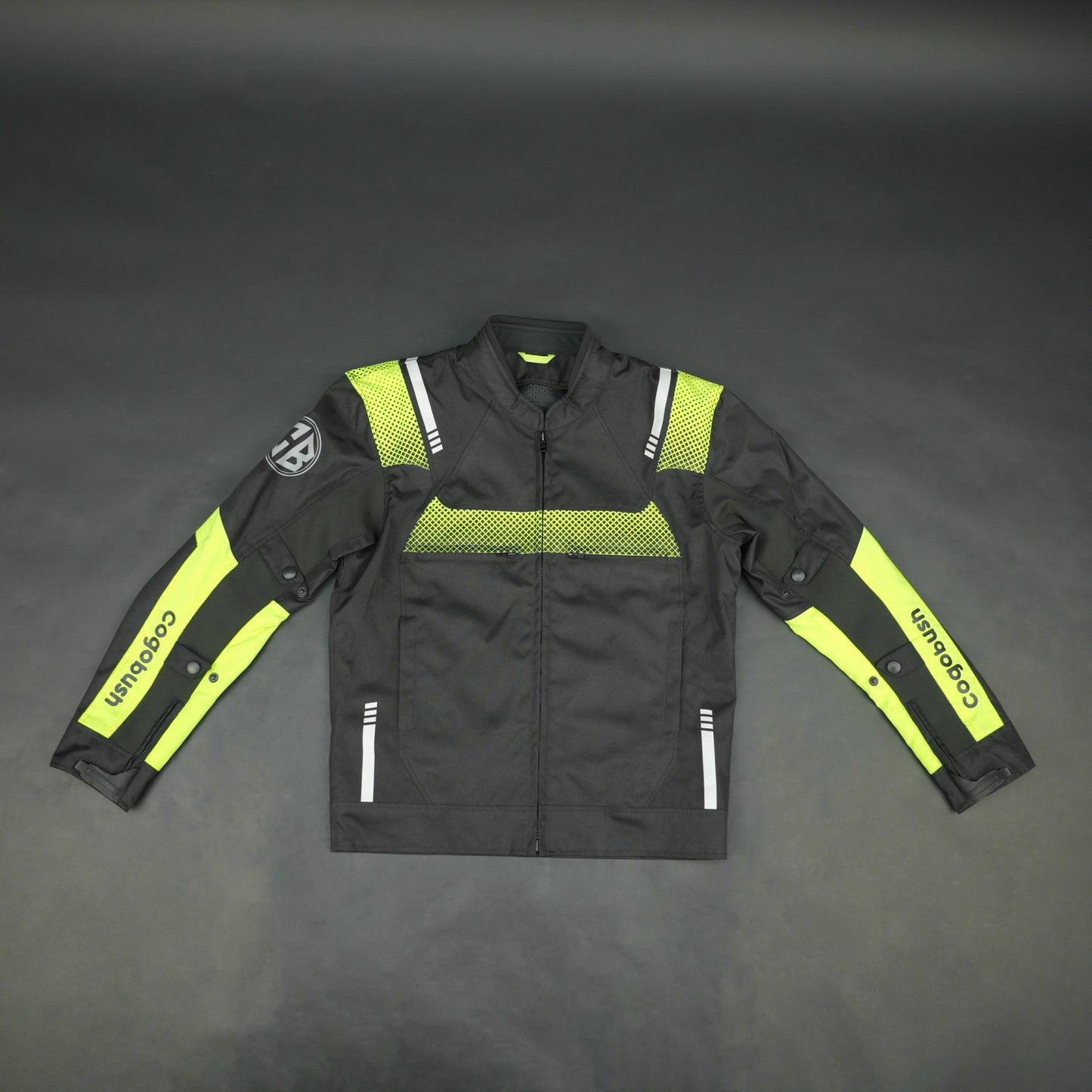 Cogobush Black & Neon Yellow Mesh Motorcycle Riding Jacket
#Desiderio #MotorcycleJacket #MeshJacket #RidingGear #BikerStyle #SummerRiding #ProtectiveGear #MotorcycleApparel