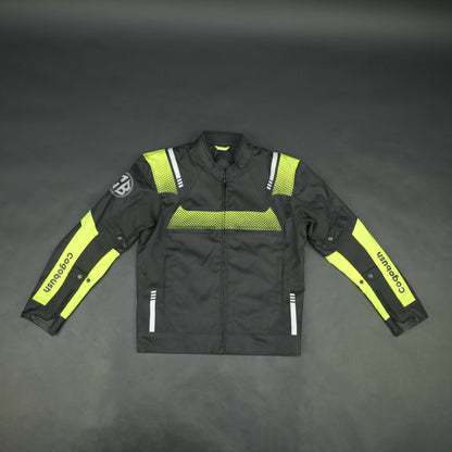 Cogobush Black & Neon Yellow Mesh Motorcycle Riding Jacket
#Desiderio #MotorcycleJacket #MeshJacket #RidingGear #BikerStyle #SummerRiding #ProtectiveGear #MotorcycleApparel