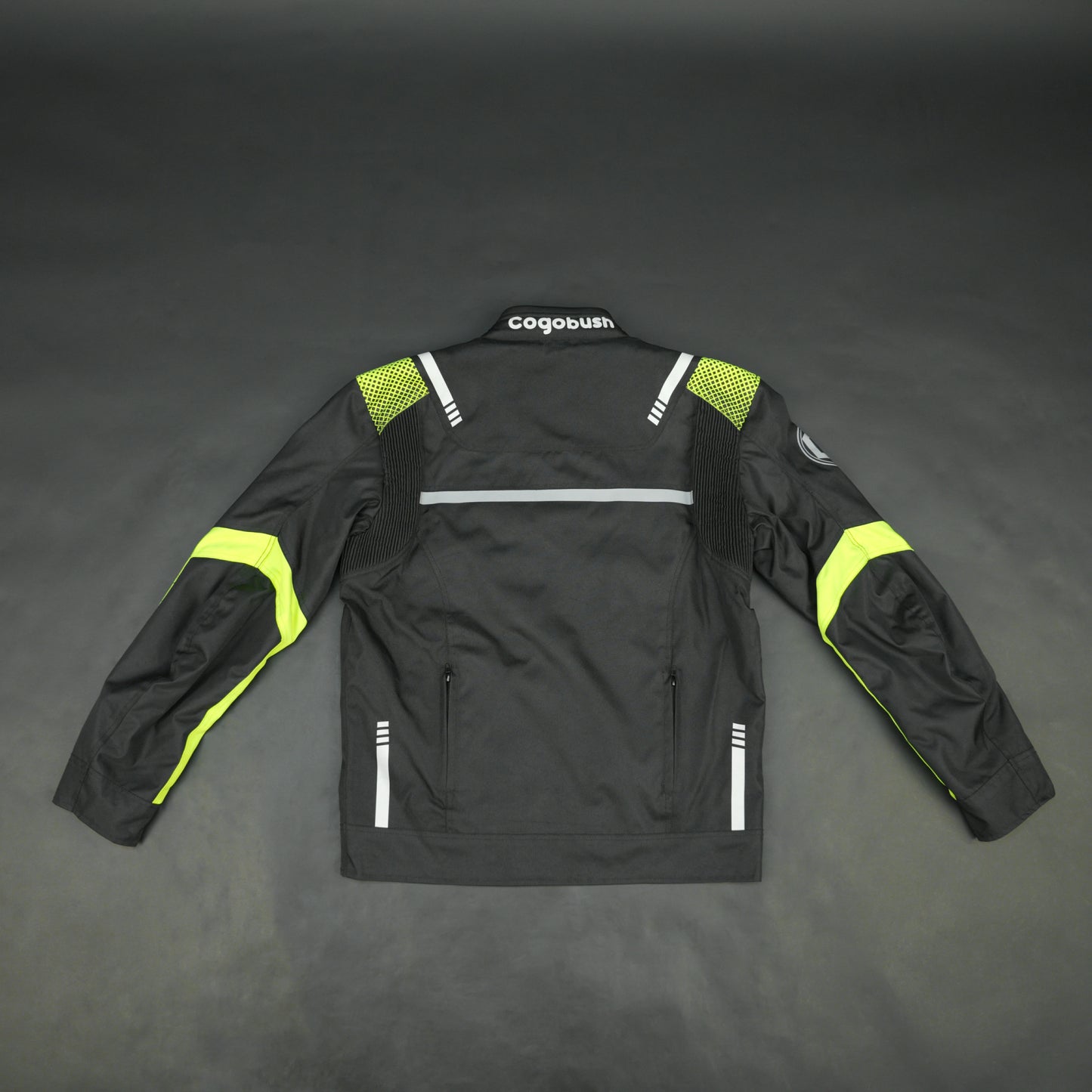 Cogobush Black & Neon Yellow Mesh Motorcycle Riding Jacket
#Desiderio #MotorcycleJacket #MeshJacket #RidingGear #BikerStyle #SummerRiding #ProtectiveGear #MotorcycleApparel