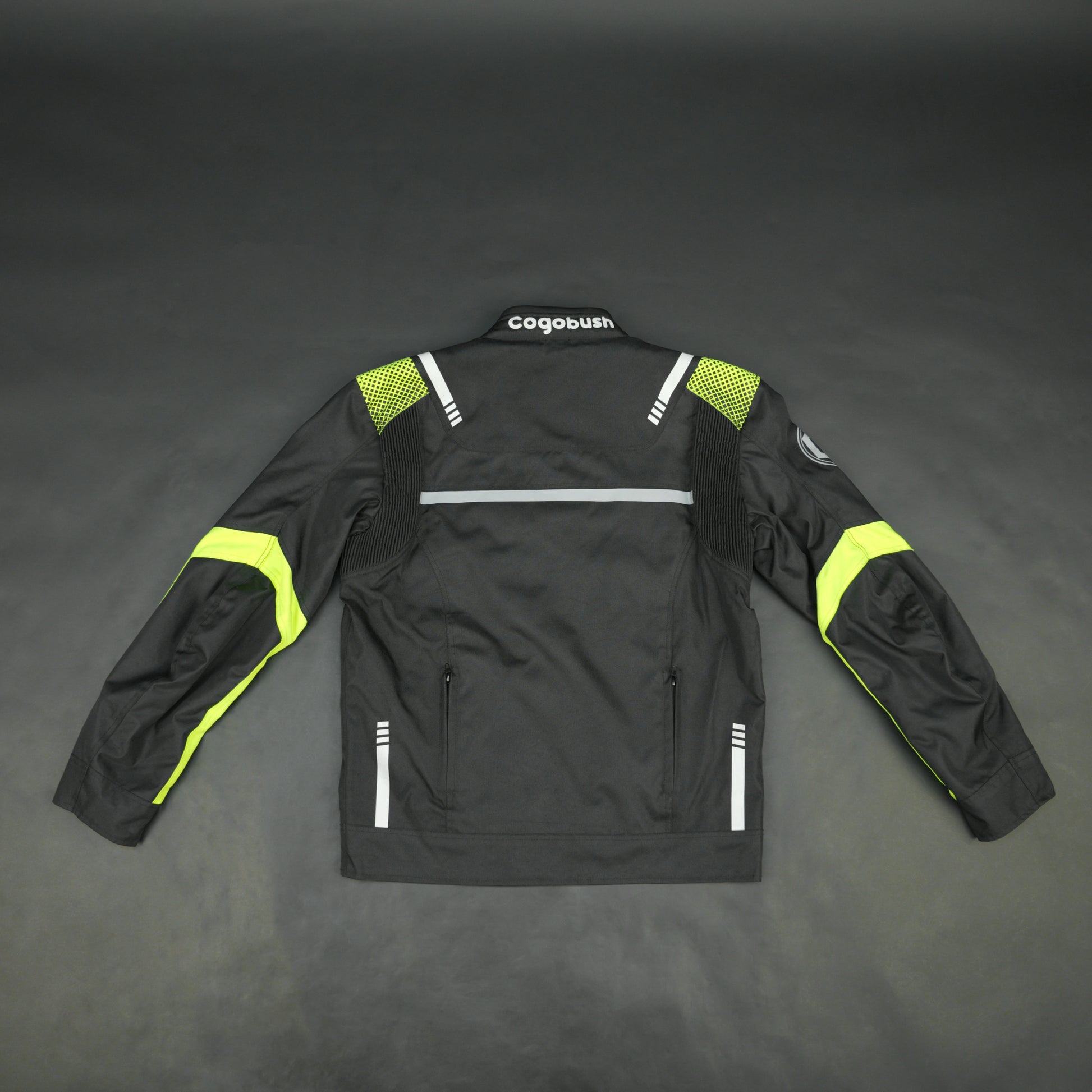 Cogobush Black & Neon Yellow Mesh Motorcycle Riding Jacket
#Desiderio #MotorcycleJacket #MeshJacket #RidingGear #BikerStyle #SummerRiding #ProtectiveGear #MotorcycleApparel
