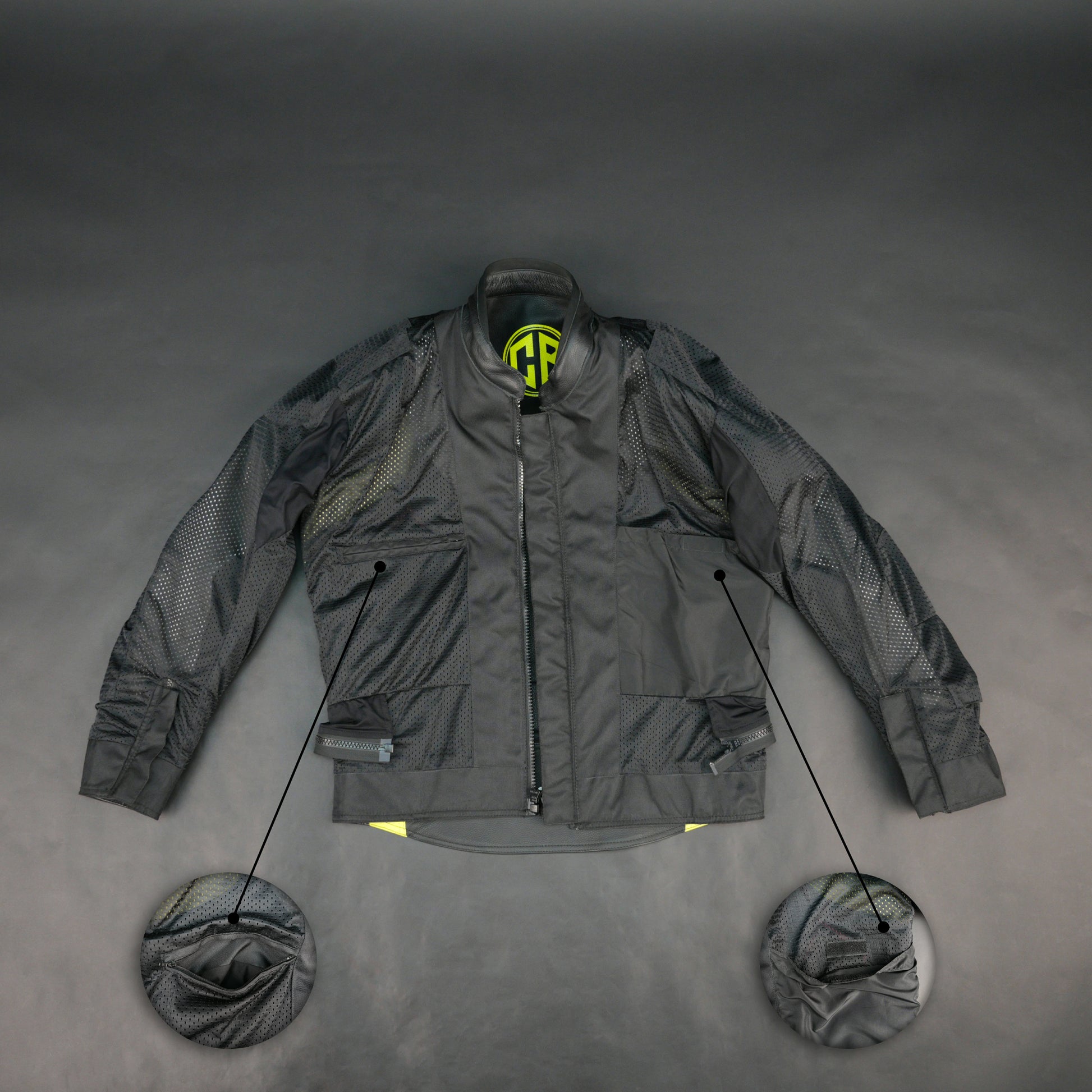 Cogobush CB Grey & Neon Yellow Leather Look Motorcycle Riding Jacket #Desiderio #MotorcycleJacket #LeatherLook #RidingGear #BikerStyle #MotorcycleApparel #ProtectiveGear #RiderStyle