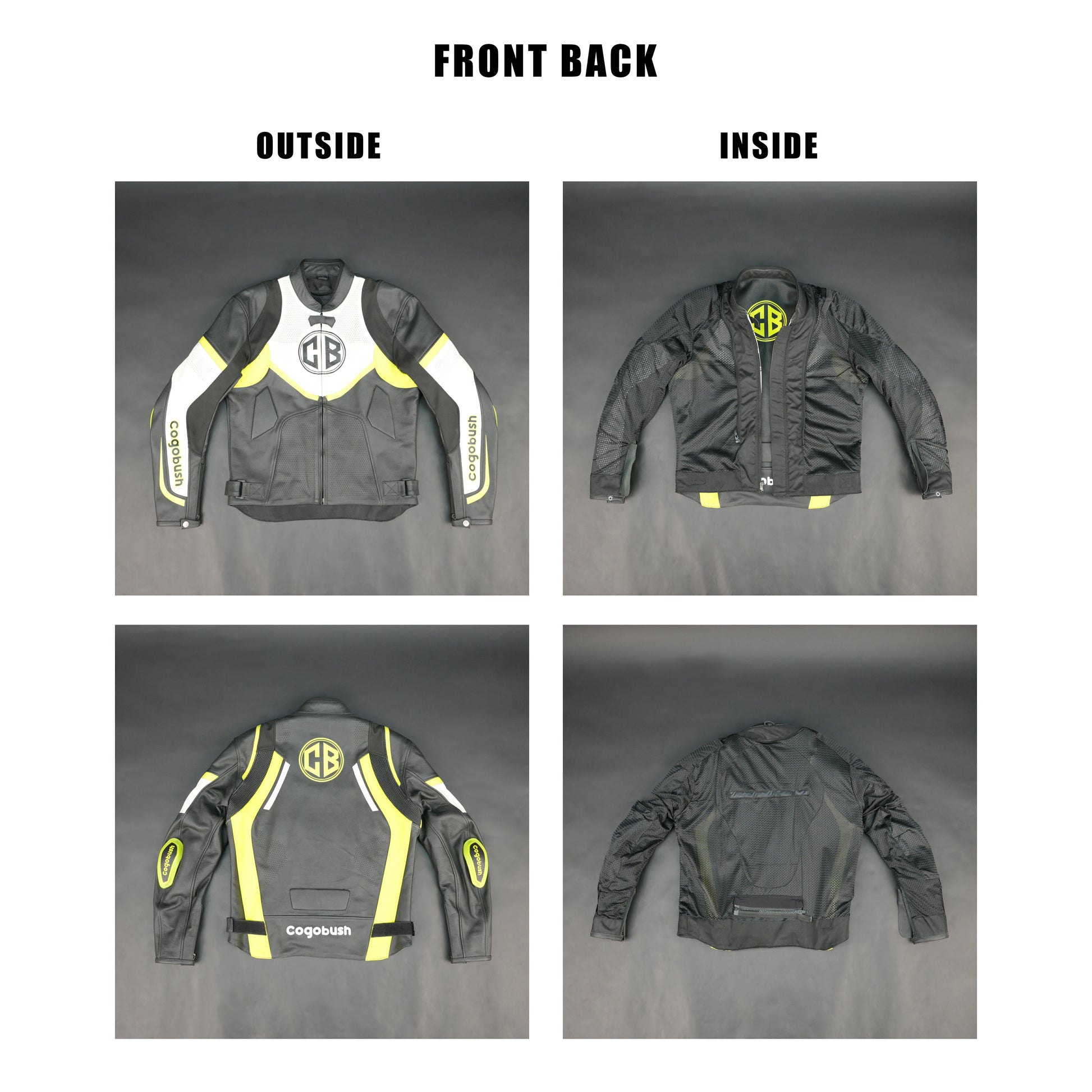Cogobush CB Motorcycle Riding Jacket with Ventilation & Armor Pockets #Desiderio #MotorcycleJacket #RidingGear #ArmorReady #VentilatedJacket #BikerStyle #ProtectiveGear #MotorcycleApparel